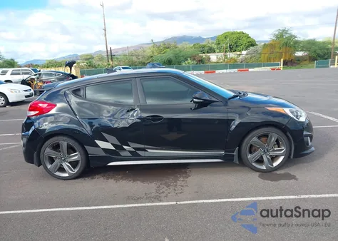 2014 Hyundai Veloster Turbo W/Black из США, поврежденный, VIN KMHTC6AEXEU200073